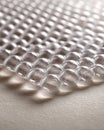 Transparent bubble wrap sheet on textured surface Royalty Free Stock Photo