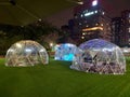 Transparent camps at New Town Plaza Shatin New Territories Hong Kong on Nov 14 3022