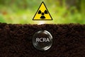 Transparent capsule with RCRA formula underground - the concept of contamination