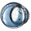 Transparent cell division water drop refraction isolated 3d rendering fresh and clean graphic design element material