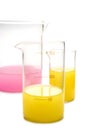 Transparent chemical glassware
