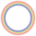 Transparent circular rainbow round frame Royalty Free Stock Photo