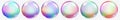 Transparent colored soap bubbles Royalty Free Stock Photo