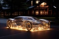 transparent concept car revealing its advanced interior mechanisms