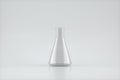 Transparent conical bottle, 3d rendering