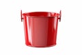 Transparent Container Isolated Bucket Illustration on Clear Background. Generative AI