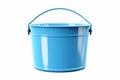 Transparent Container Isolated Bucket Illustration on Clear Background. Generative AI