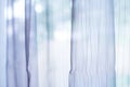 Transparent curtain on window Royalty Free Stock Photo