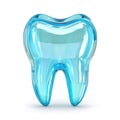 Transparent 3D Rendering of a Blue Tooth Royalty Free Stock Photo