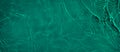 transparent dark green clear calm water wave surface texture banner