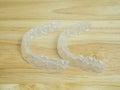 Transparent dental retainer or clear retainer