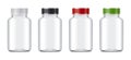 Blank bottles mockups for pills or other pharmaceutical preparations. Royalty Free Stock Photo