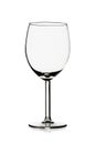 Transparent empty wine glass