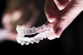 Transparent ferule retainer teeth alignment