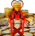 Russian money as a gift Royalty Free Stock Photo