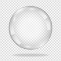 Water soap bubble with soft shadow