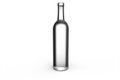 Transparent glass bottle Royalty Free Stock Photo