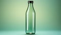 Transparent glass bottle with fresh purified water for drinking generated by AI Royalty Free Stock Photo
