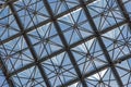 Transparent glass ceiling in modern office building Royalty Free Stock Photo