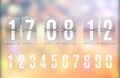 Transparent Glass Countdown timer . Vector