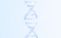 Transparent glass DNA structure, 3d rendering Royalty Free Stock Photo