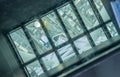 The transparent glass floor of Tokyo Skytree tower dock with Tokyo city below. Tokyo, Japan February 7, 2020 Royalty Free Stock Photo