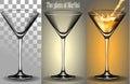 The transparent Glass of Martini