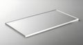 Transparent Glass Rectangle on a Gray Surface Royalty Free Stock Photo