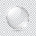 Transparent glass sphere Royalty Free Stock Photo