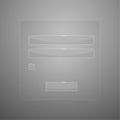 Transparent glass vector login form