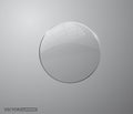 Transparent glass. White pearl, water soap bubble, shiny glossy orb realistic design elements.