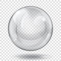 Transparent gray sphere Royalty Free Stock Photo