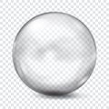 Transparent gray sphere Royalty Free Stock Photo