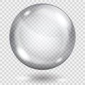 Transparent gray sphere Royalty Free Stock Photo