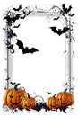 Transparent Halloween Border Frame Gothic (download the PNG file for transparency)