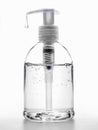 Hand Sanitizer Bottle on White Royalty Free Stock Photo