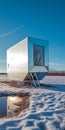 Transparent Ice Box: A Unique Tiny Home Cube Form By Helena Schmidt Architects