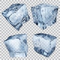 Transparent ice cubes Royalty Free Stock Photo
