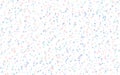 Transparent little stars of different colors on a white background. The pattern of the night sky. Vector illustration