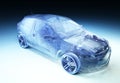 Transparent model cars