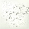 Transparent molecule bond background ()
