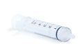 Transparent oral syringe for childrens medicine Royalty Free Stock Photo