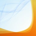 Transparent orange border folder template Royalty Free Stock Photo