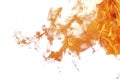 Transparent Orange Flame Abstract Background - Fire, Smoke, and Liquid Effect Royalty Free Stock Photo