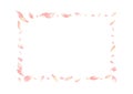 Transparent Peach Petal Vector White Background