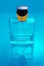 Transparent Perfume bottle isolated