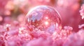 Transparent pink bubble background Royalty Free Stock Photo