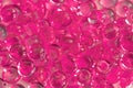 Transparent pink glass marble beads