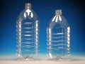 Transparent plastic bottles Royalty Free Stock Photo