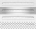 Transparent plastic ruler 30 centimeters Royalty Free Stock Photo